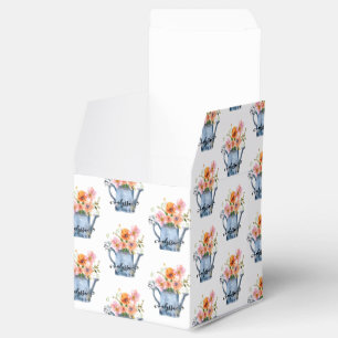 Hand-Painted Watercolor Floral Favor Box