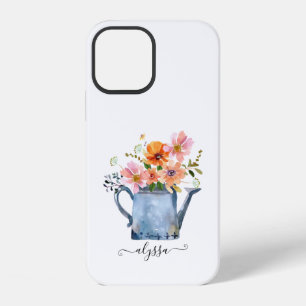 Hand-Painted Watercolor Floral iPhone 12 Case