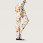Hand painted Watercolor Garden Flowers Colourful Leggings<br><div class="desc">Step out in style with these super fun leggings featuring a pattern of whimsical watercolor garden flowers. Perfect for a night out, workout at the gym or garden party.</div>