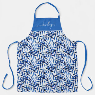 Hand Painted Watercolor Ink Pattern Apron