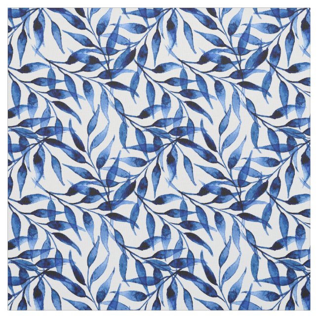 Hand Painted Watercolor Ink Pattern Fabric (Swatch)