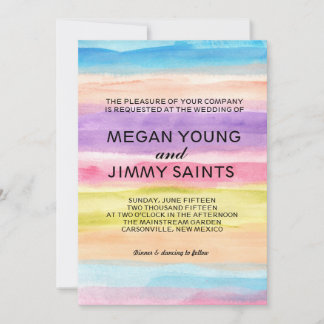 hand painted watercolor invitation