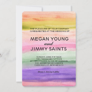 hand painted watercolor invitation