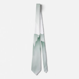 Hand Painted Watercolor Mountain Landscape Tie