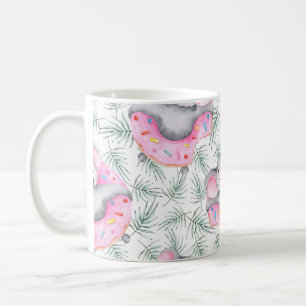 Hand painted watercolor pattern with koala tropica coffee mug