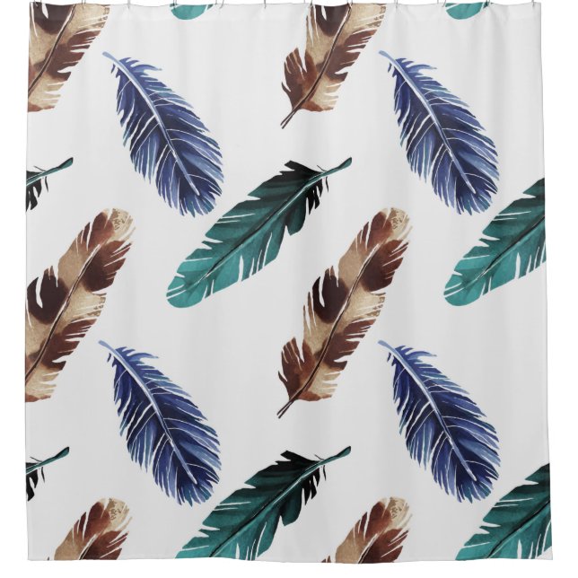 Hand painted watercolor seamless pattern with colo (Front)