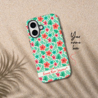 Hand-painted Watercolor Tropical Flowers Summer