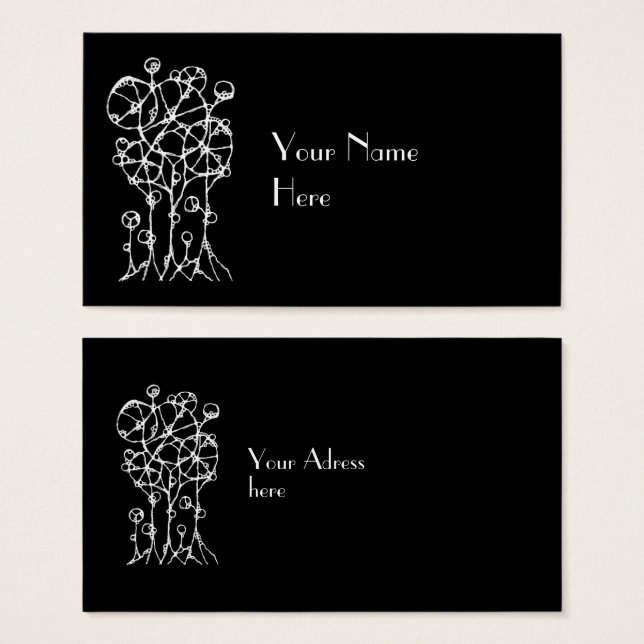 Hand Painting - Abstract Tree Group 2 (Front & Back)