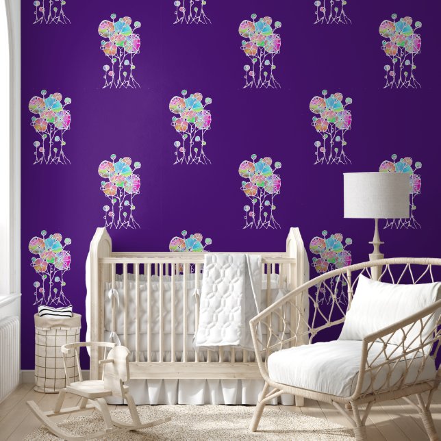 Hand Painting - Abstract Tree Group 4a Wallpaper (Kids)