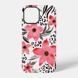 Hand Painting Abstract Watercolor Tropical Exotic  iPhone 12 Case