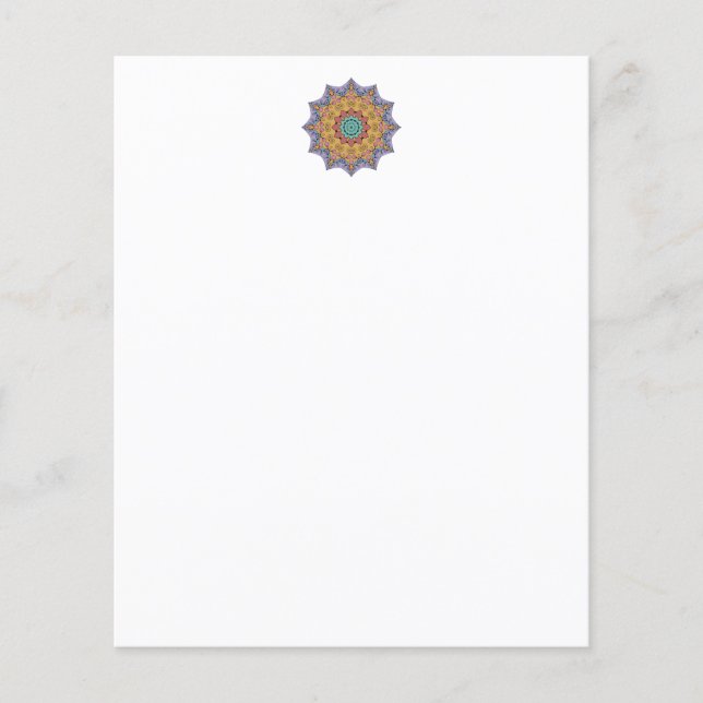 Hand Painting Mandala Clock Face 1 (Front)