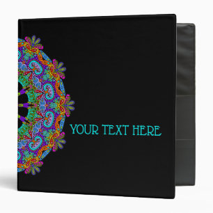 Hand Painting Mandala Clock Face 24 Binder