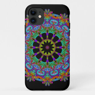 Hand Painting Mandala Clock Face 24 iPhone 11 Case