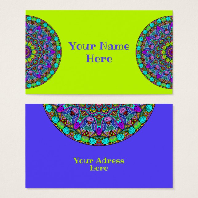 Hand Painting Mandala Clock Face 4 (Front & Back)