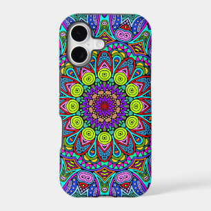 Hand Painting Mandala Clock Face 4