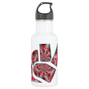 Hand peace sign 532 ml water bottle