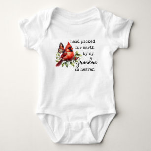 Hand picked for earth by my Grandma in heaven  Baby Bodysuit