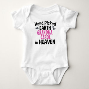Hand Picked For Earth by My Personalized Baby Bodysuit