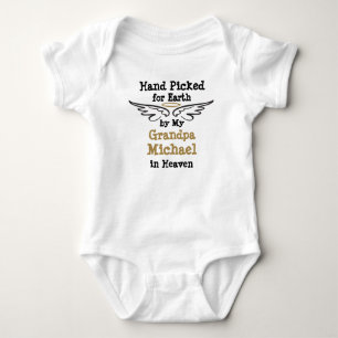 Hand Picked for Earth by My ... with Halo Baby Bodysuit