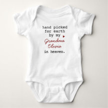 Hand Picked For Earth Grandma In Heaven Custom