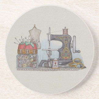 Hand Powered Sewing Machine Coaster