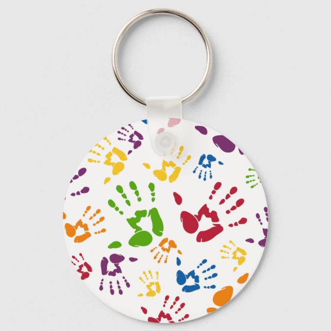 Hand Print Keychain (Front)
