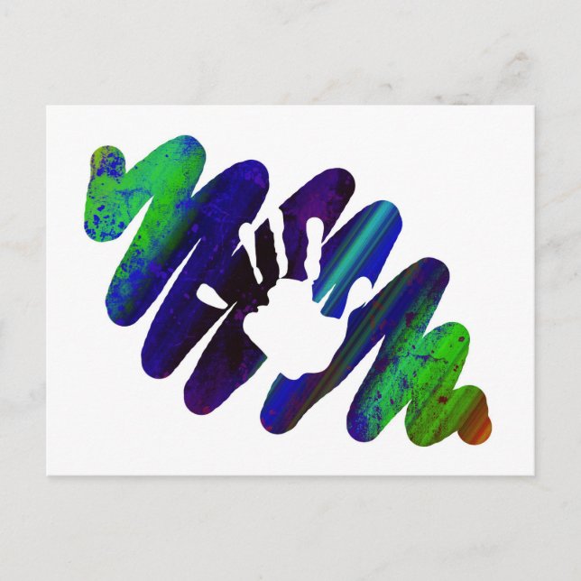 hand print postcard (Front)