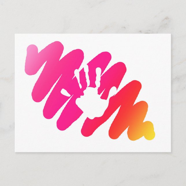 hand print postcard (Front)