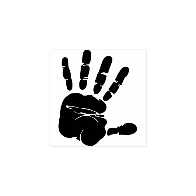 Hand print rubber stamp (Imprint)