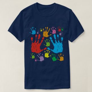 Hand prints in color T-Shirt