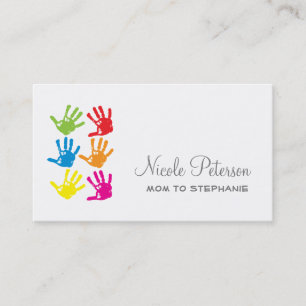 Hand prints Mommy Card