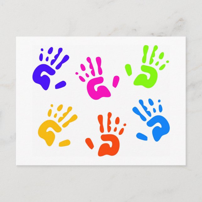 Hand Prints Postcard (Front)