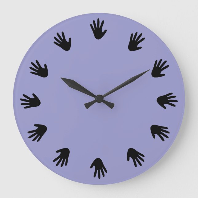Hand Prints Wall Clock (Front)