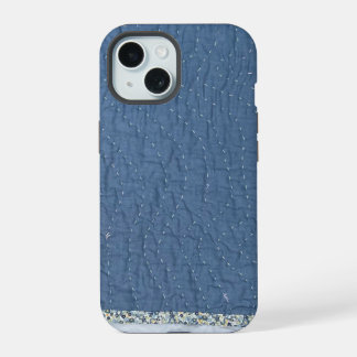 Hand-quilted stitched phone case