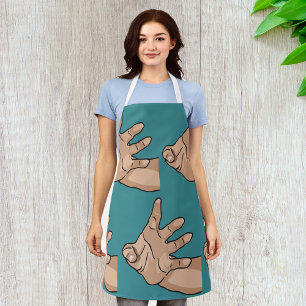 Hand Reaching Apron