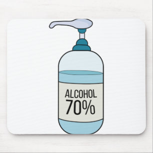 Hand Sanitizer Gel with 70% Alcohol Mouse Pad