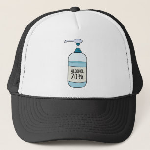 Hand Sanitizer Gel with 70% Alcohol Trucker Hat