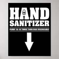 Hand Sanitizer Pump 10 15 Times Rub Vigorously Fun