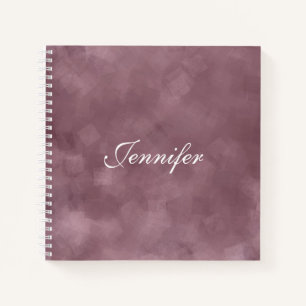 Hand Script Rose Gold Colour Trendy Modern Templat Notebook
