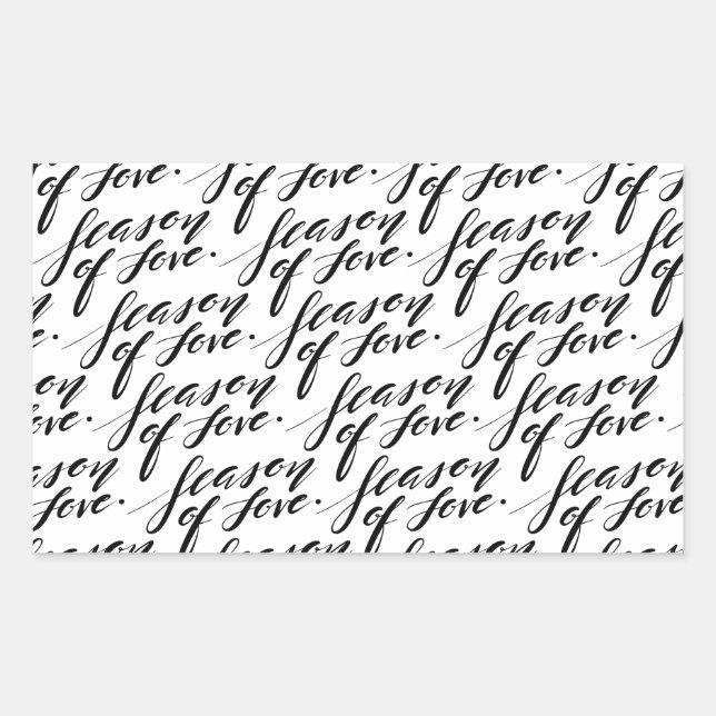 hand script season of love sticker (Front)