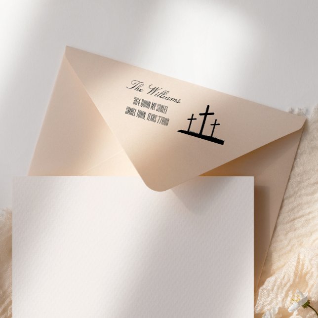 Hand Scripted Cross Self-inking Stamp (Creator Uploaded)