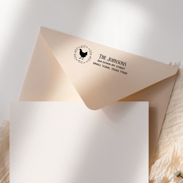 Hand Scripted Cute Chicken Self-inking Stamp (Creator Uploaded)