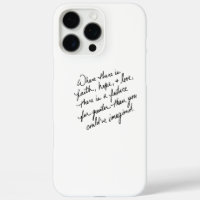 Hand-Scripted Faith Hope and Love Spiritual
