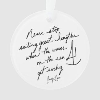 Hand-Scripted Never Stop Sailing Inspirational