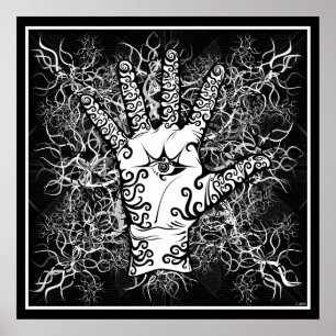 hand/sensation/electricity - Poster