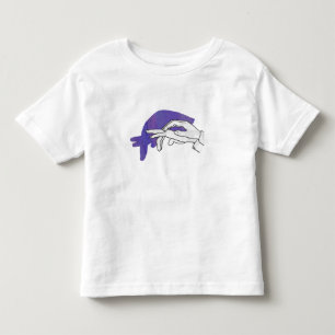 Hand Silhouette Anteater Purple Toddler T-shirt