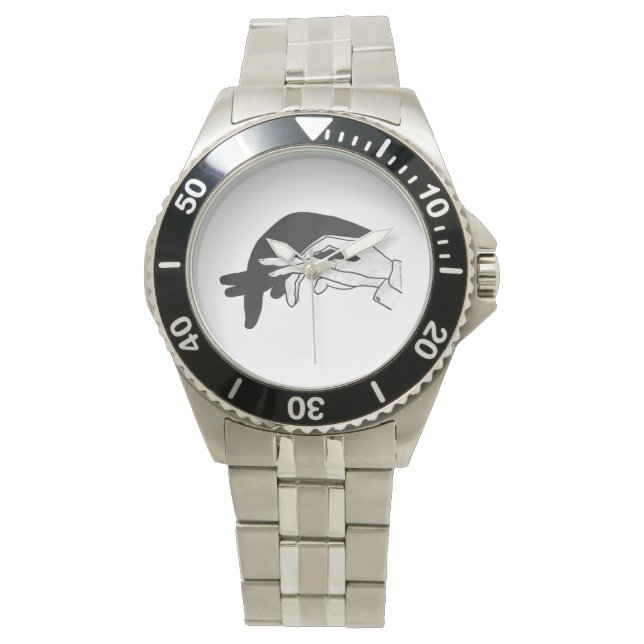 Hand Silhouette Anteater Watch (Front)