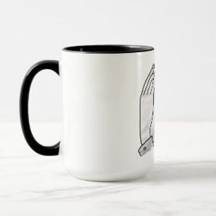 Hand Silhouette Bear Cub Mug