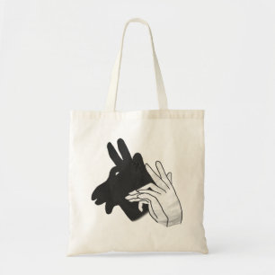 Hand Silhouette Billy Goat Tote Bag