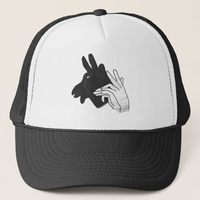 Hand Silhouette Billy Goat Trucker Hat (Front)